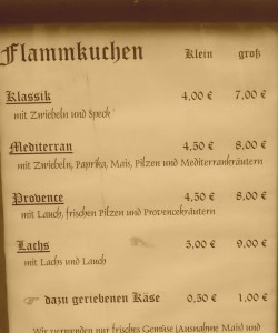 Flammkuchen für den großen und kleinen Hunger
