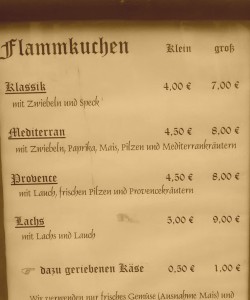 Flammkuchen für den großen und kleinen Hunger