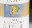 Markgräflerland-Gutedel 2014 von EDEKA, abgefüllt im Badischen Winzerkeller