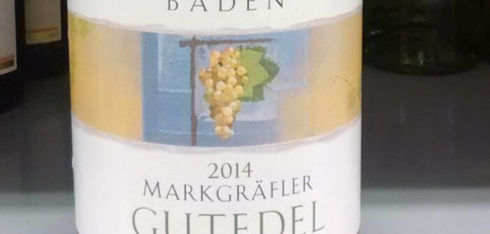 Markgräflerland-Gutedel 2014 von EDEKA, abgefüllt im Badischen Winzerkeller