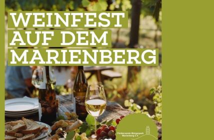 Kostenloses Weinfest auf Marienberg mit regionalen Weinangeboten und (Foto: Förderverein Bürgerpark Marienberg e.V.)